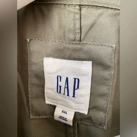 GAP - 100% Lyocell - Light Weight, Olive Green, Soft Drapey Jacket - XXL - Picture 6 of 7